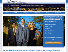 Tablet Screenshot of hammondpilaw.com